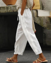 Enfärgade spetsbyxor