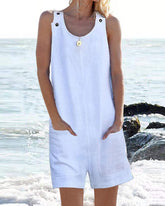 Enfärgad Casual Jumpsuit