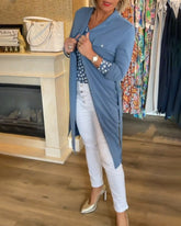 Avslappnad enfärgad Knappkappa