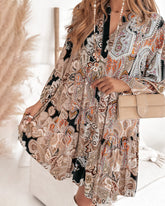 Fritidsklänning med paisleytryck