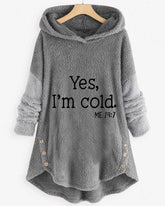 Avslappnad Långärmad Tunikatopp med tryck