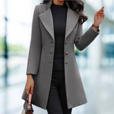 Rowan - Elegant solid lång jacka