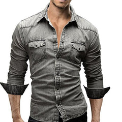 LARRY - Casual långärmad skjorta