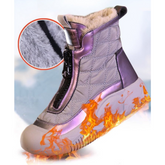 Vattentäta, halkfria snörstövlar