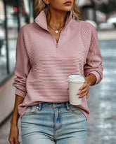 Solid tröja med dragkedja