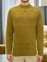 Jumper med rund stickad hals