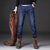 Varma jeans med fleece