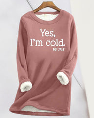 Sweatshirt med engelskt tryck