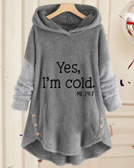 Avslappnad Långärmad Tunikatopp med tryck