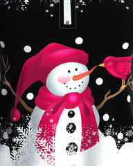 Tröja med dragkedja och julsnögubbe tryckt