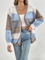 Lura - Chic komfort stickad casual långärmad kofta jumper