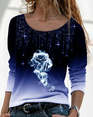 U-ringad Topp med Rostryck