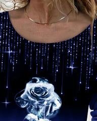 U-ringad Topp med Rostryck