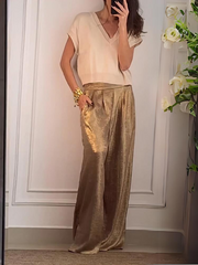 Elegant set med topp och byxor (senaste kollektionen)