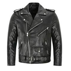 Ace - Fashion Slim Fit PU-läderjacka