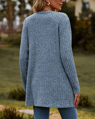 Freya - 2024 Stickad kimono-kofta med V-ringning