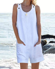 Enfärgad Casual Jumpsuit