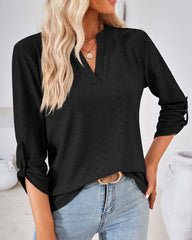 V-ringad elegant damblus