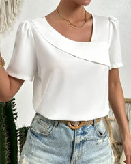 Snygg enkel kortärmad topp