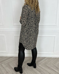 Elegant Blus med leopardtryck