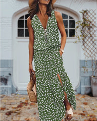 Blommig mode klänning