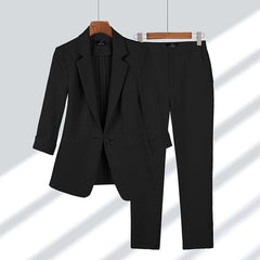 Blazer och strumpbyxor