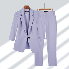 Blazer och strumpbyxor