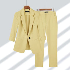 Blazer och strumpbyxor