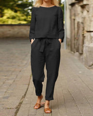 Enfärgad tvådelad set