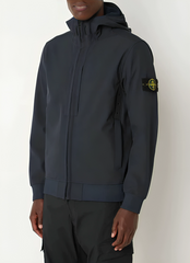 Windbreakerjacka med huva för män