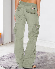 Vintage Loose Cargo-bukser med flere lommer
