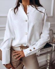 Långärmad skjorta med knäppning