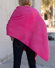 Fuchsia dragsnöre-poncho