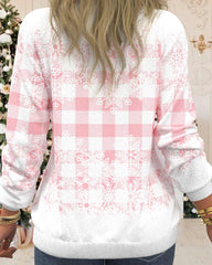 Tröja med snögubbetryck