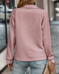 Solid tröja med dragkedja