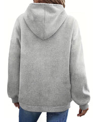 Sweatshirt med huva och fickor