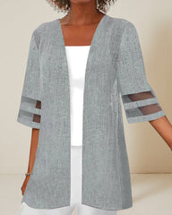 Avslappnad enfärgad tvådelad set