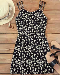 Slipklänning med blommönster