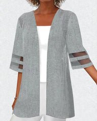 Avslappnad enfärgad tvådelad set