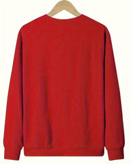 Sweatshirt med bokstavs- och kärlekstryck
