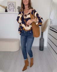 V-ringad avslappnad topp