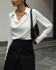 Elegant långärmad blus med knäppning
