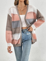 Lura - Chic komfort stickad casual långärmad kofta jumper