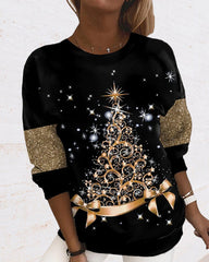 Jultröja med rund hals