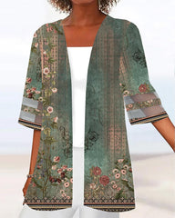 Grön kortärmad topp