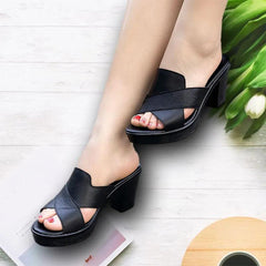 AILEEN - Bekväma blockklack sandaler