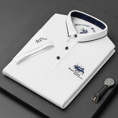 Ralph™ - Broderad Casual Luftig Sommar Kortärmad Polotröja
