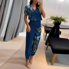 Selena™ - Moderiktigt Set med Blus och Byxor