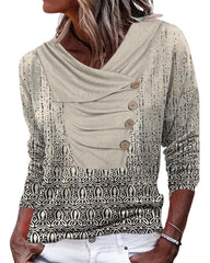 Tryckt topp med knappar