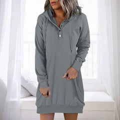 ALLEGRA - Casual huvtröja klänning
